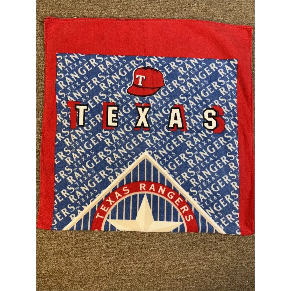 Vintage 90s Texas Rangers Bath Towel